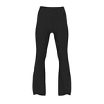 Track Stock of All-Day Cotton™ Foldover Flare Leggings - Limited Edition Pure Black Shine - XXL-Regular