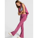 Track Stock of All-Day Cotton™ Foldover Flare Leggings - Limited Edition Red Violet Shine Wash - L-Short
