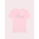 Track Stock of PINK x LoveShackFancy Campus Cotton™ Tee - Pink Lollipop Wash - S
