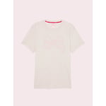 Track Stock of PINK x LoveShackFancy Campus Cotton™ Tee - Snow Heather - XL