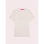 Track Stock of PINK x LoveShackFancy Campus Cotton™ Tee - Snow Heather - XXL