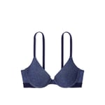 Track Stock of Wear Everywhere™ Push-Up Bra - Dark Denim - 42-A