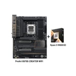Track Stock of ASUS ProArt X870E-CREATOR WIFI Motherboard & AMD Ryzen 9 9900X3D CPU Combo, AM5 ATX , PCIe