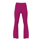 Track Stock of All-Day Cotton™ Foldover Flare Leggings - Purple - M-Short