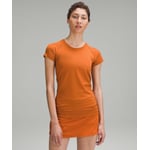 Track Stock of Swiftly Tech Short-Sleeve Shirt 2.0 *Hip Length - Burnt Orange/Burnt Orange - 8