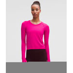 Track Stock of Swiftly Tech Long-Sleeve Shirt 2.0 *Waist Length - Jewelled Magenta/Jewelled Magenta - 20
