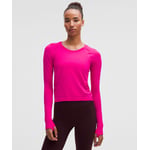 Track Stock of Swiftly Tech Long-Sleeve Shirt 2.0 *Waist Length - Jewelled Magenta/Jewelled Magenta - 14
