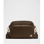 Track Stock of Lululemon Everywhere Crossbody Bag 2L - Metal Hardware - Walnut Crunch/Gold