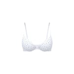 Track Stock of Wear Everywhere™ Push-Up Bra - White Ditsy Floral Print - 32-G