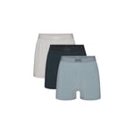 Track Stock of Skims Cotton Mens Knit Boxer 3 Pack  - Verdant Multi