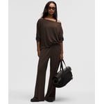 Track Stock of BeCalm Mid-Rise Wide-Leg Pant - Walnut Crunch - XXS