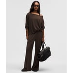 Track Stock of BeCalm Mid-Rise Wide-Leg Pant - Walnut Crunch - XL