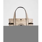 Track Stock of Daily Multi-Pocket Mini Canvas Tote Bag 6.5L - Natural/Black - ONE SIZE