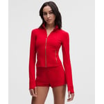 Track Stock of Define Cropped Jacket *Nulu - Oxford Red/Gold/Gold - 2