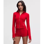 Track Stock of Define Cropped Jacket Nulu - Oxford Red/Gold/Gold