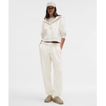 Track Stock of Scuba Mid-Rise Oversized Jogger *Regular - Light Ivory - XXS
