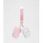 Track Stock of Lululemon Dual Pouch Wristlet - Pink Pearl/White/Rose Gold