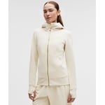 Track Stock of Lululemon Scuba Full-Zip Hoodie - Light Ivory/Gold