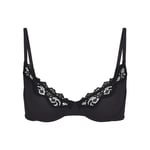Track Stock of Skims Fits Everybody Lace Unlined Scoop Bra - Onyx - 34 - Aa