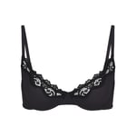 Track Stock of Skims Fits Everybody Lace Unlined Scoop Bra - Onyx - 36 - Aa