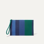 Track Stock of Rothy's The Wristlet - Ivy Rugby Stripe