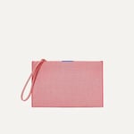 Track Stock of Rothy's The Wristlet - Coral Grid