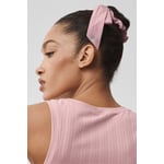 Track Stock of Alo Love Knots Tie Scrunchie - Vintage Pink