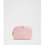Track Stock of Lululemon City Essentials Pouch Mini - Pink Pearl/Rose Gold