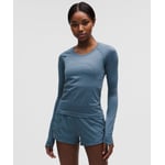 Track Stock of Swiftly Tech Long-Sleeve Shirt 2.0 *Waist Length - Steel Blue/Steel Blue - 20
