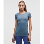 Track Stock of Lululemon Swiftly Tech Short-Sleeve Shirt 2.0 - Steel Blue/Steel Blue