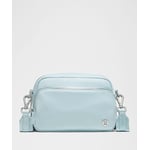 Track Stock of Lululemon Everywhere Crossbody Bag 2L - Metal Hardware - Foam Cloud/Silver