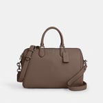 Track Stock of Coach Rowan Large Satchel Bag With Charms - Pebbled Leather