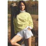 Track Stock of Alo Accolade Crew Neck Pullover - Sunshine - Xs - Regular