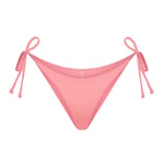 Track Stock of Skims Signature Swim Dipped Tie Bikini Bottom  - Melon