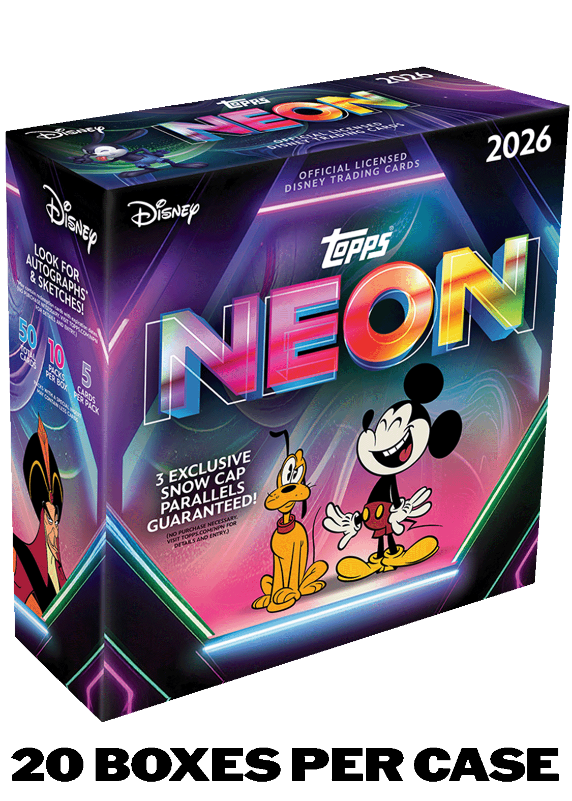 Track Stock of 2026 Topps Disney Neon Mega Box