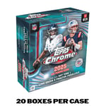 Track Stock of 2025 Topps Chrome Football NFL Mega Box - Case