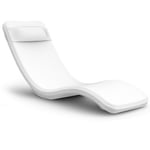 Track Stock of Coast Modern In Pool Lounge Chair - White