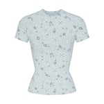 Track Stock of Skims Cotton Jersey T Shirt  - Powder Blue Bandana