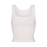 Track Stock of Skims Cotton Rib Tank  - Ochre Horseshoe Print