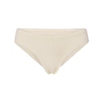 Track Stock of Skims Lightweight Cotton Lace Brief - Butter Tonal - Xl