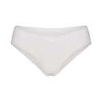 Track Stock of Skims Lightweight Cotton Lace Brief - Snow - Xs