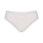 Track Stock of Skims Lightweight Cotton Lace Brief - Snow - S