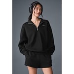 Track Stock of Alo Accolade 1/4 Zip Pullover - Black