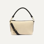 Track Stock of Rothy's - The Daily Crossbody - Black And White Raffia Knit