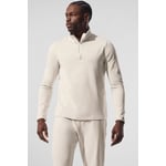 Track Stock of Alo Conquer 1/4 Zip Reform Long Sleeve - Bone - S