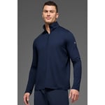 Track Stock of Alo Conquer 1/4 Zip Reform Long Sleeve - Navy - S