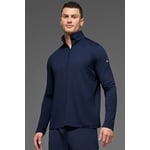 Track Stock of Alo Conquer 1/4 Zip Reform Long Sleeve - Navy - L