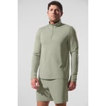 Track Stock of Alo Conquer 1/4 Zip Reform Long Sleeve - Limestone - Xl
