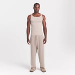 Track Stock of Skims Cotton Mens Rib Tank 3 Pack - Linen Ecru Multi - 4 X