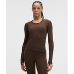 Track Stock of Swiftly Tech Long-Sleeve Shirt 2.0 *Waist Length - Walnut Crunch/Walnut Crunch - 8